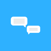 Colleague Dynamics at Work Two speech bubbles on a blue background